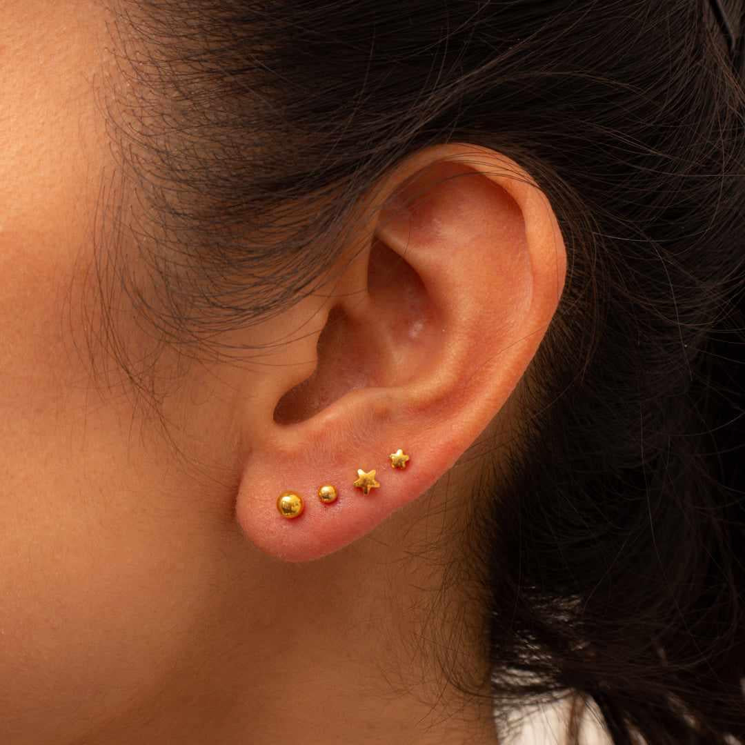 Ball Gold Studs - Image 2