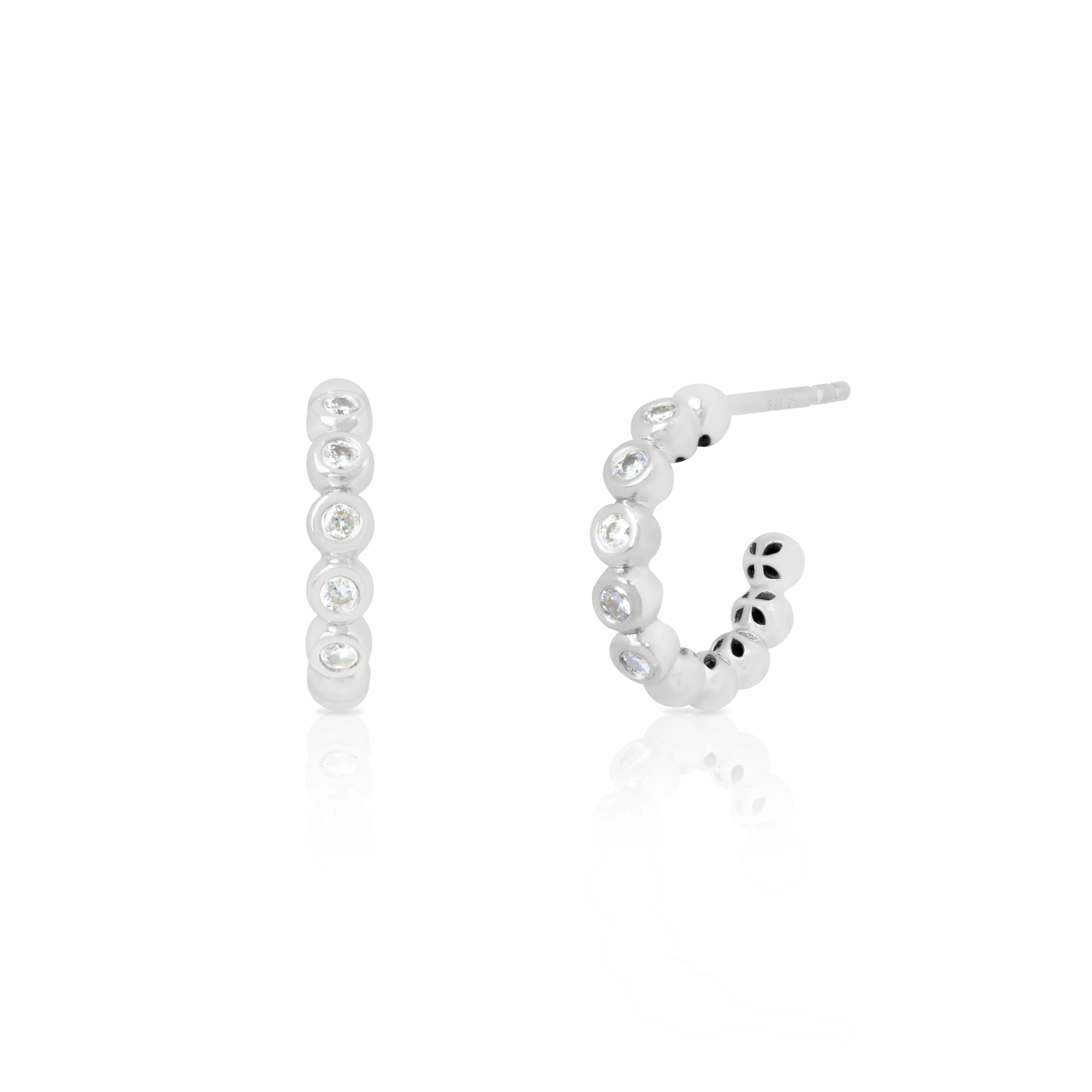 Brilliant Moissanite hoops - Image 2