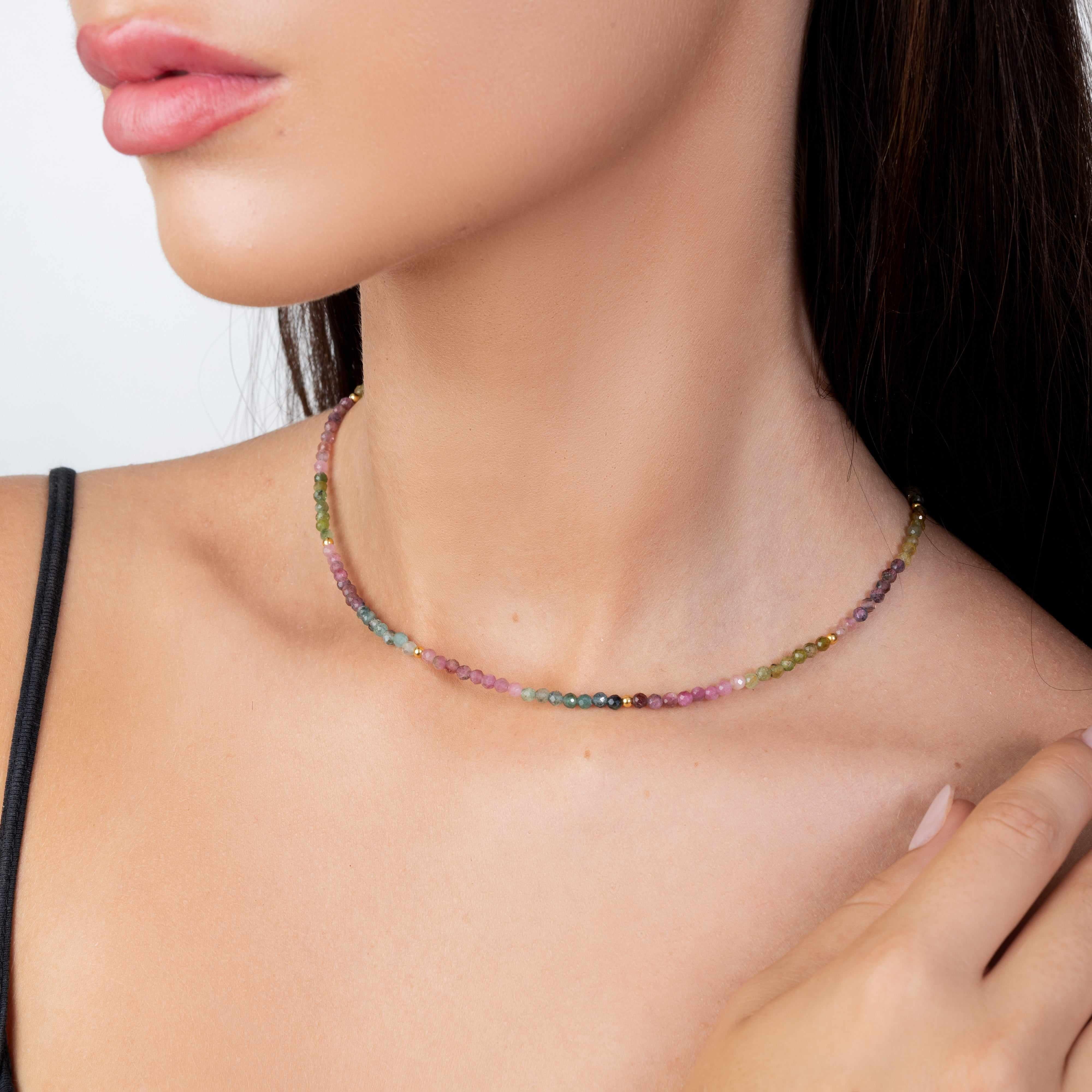 Klara gold vermeil semi precious necklace - Image 10