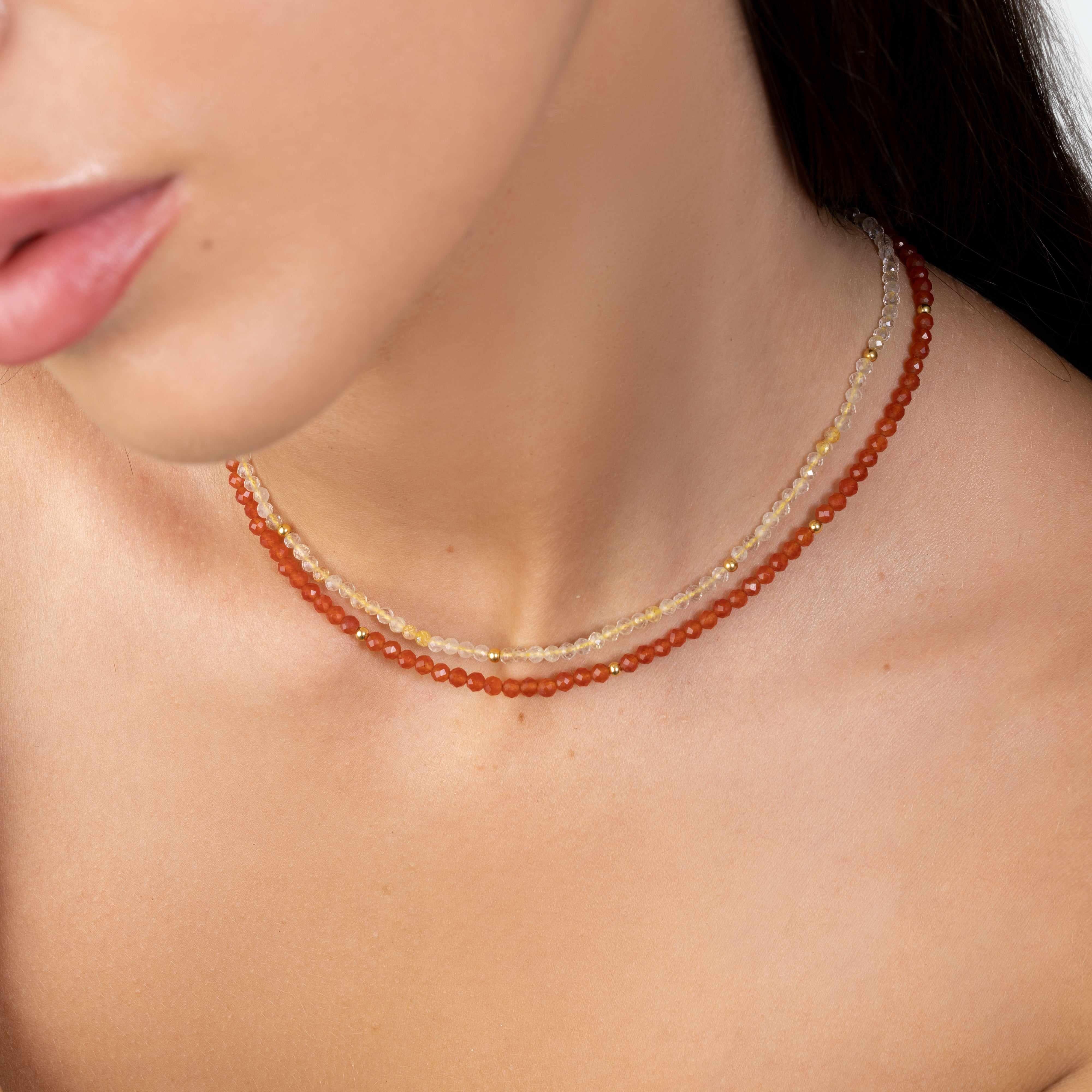 Klara gold vermeil semi precious necklace - Image 12