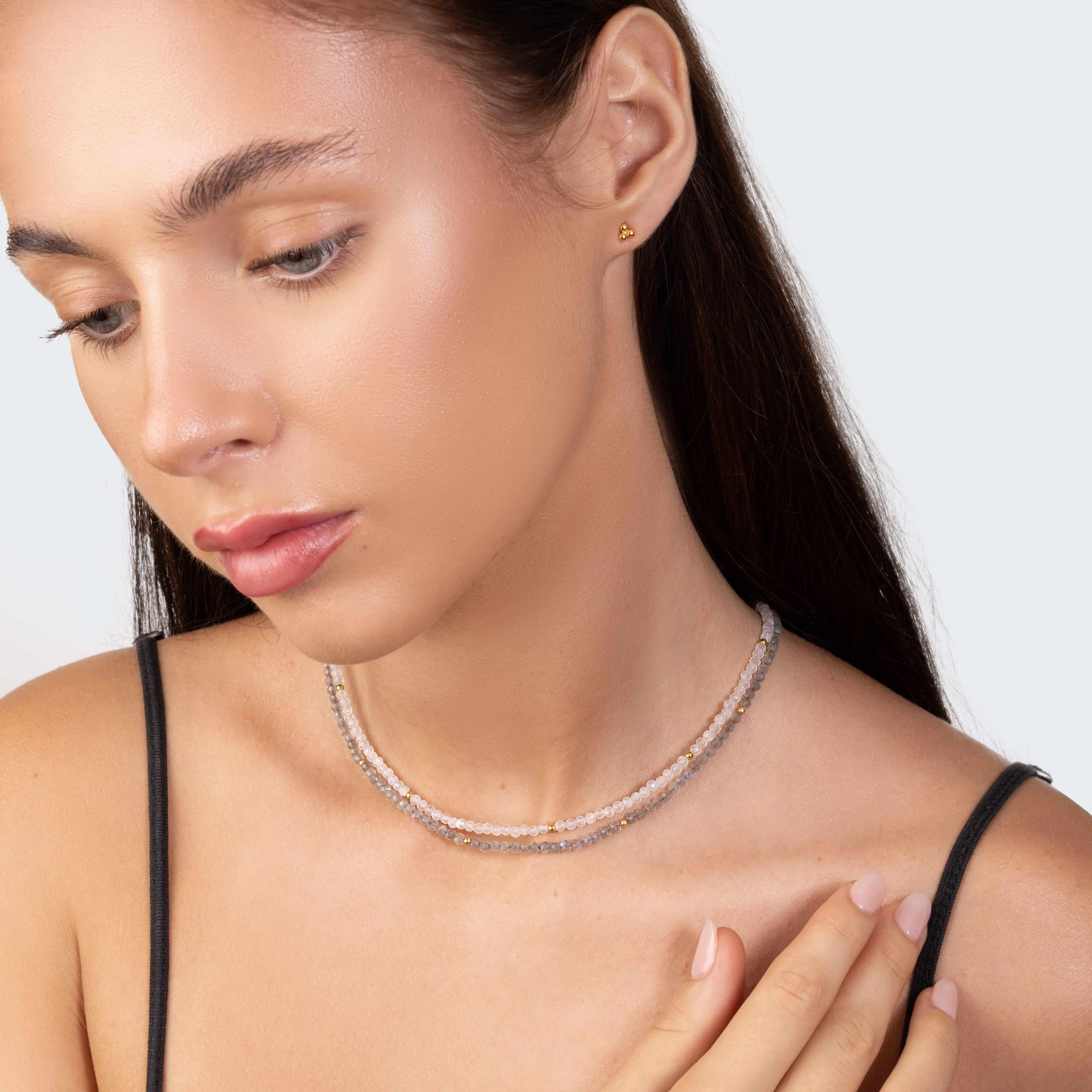 Klara gold vermeil semi precious necklace - Image 15