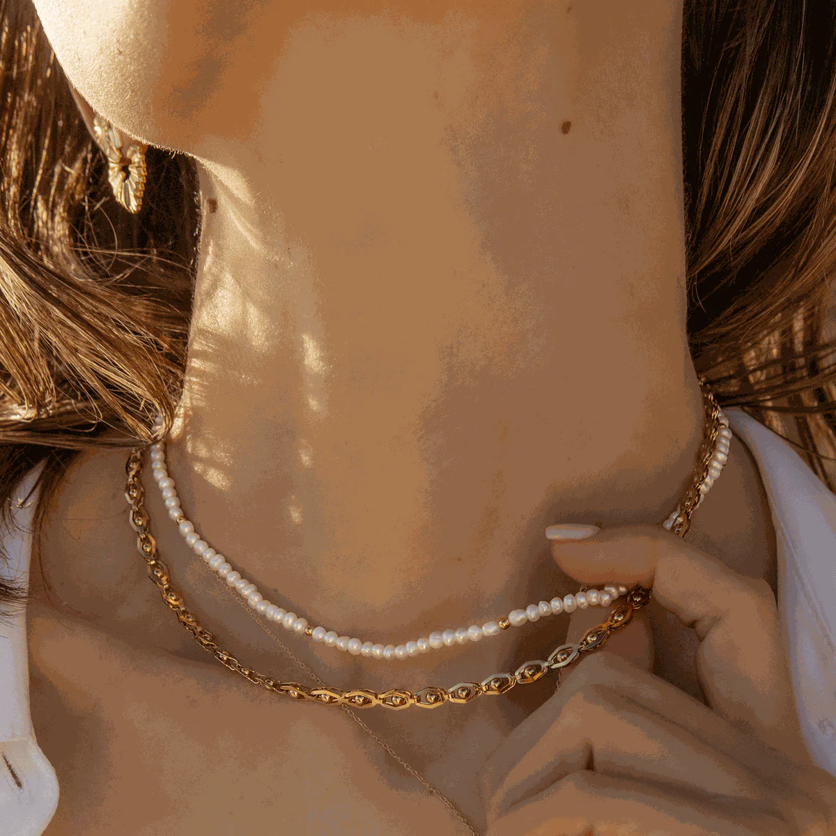 Klara gold vermeil semi precious necklace - Image 4
