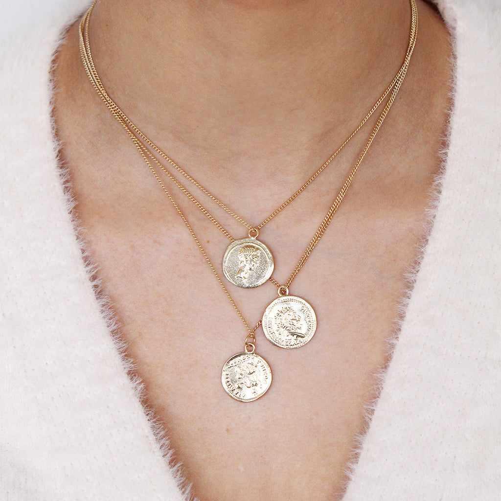 Haldis gold filled coin necklace - Image 2