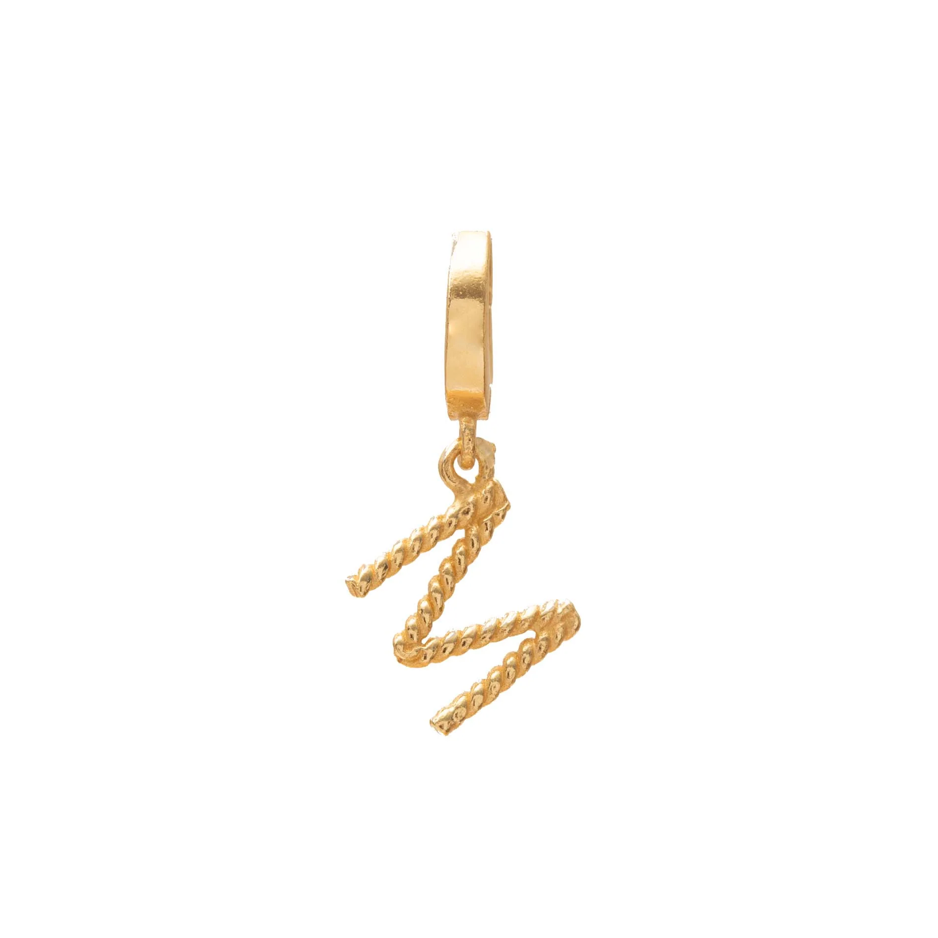 Initial small charm gold hinge pendant - Image 14