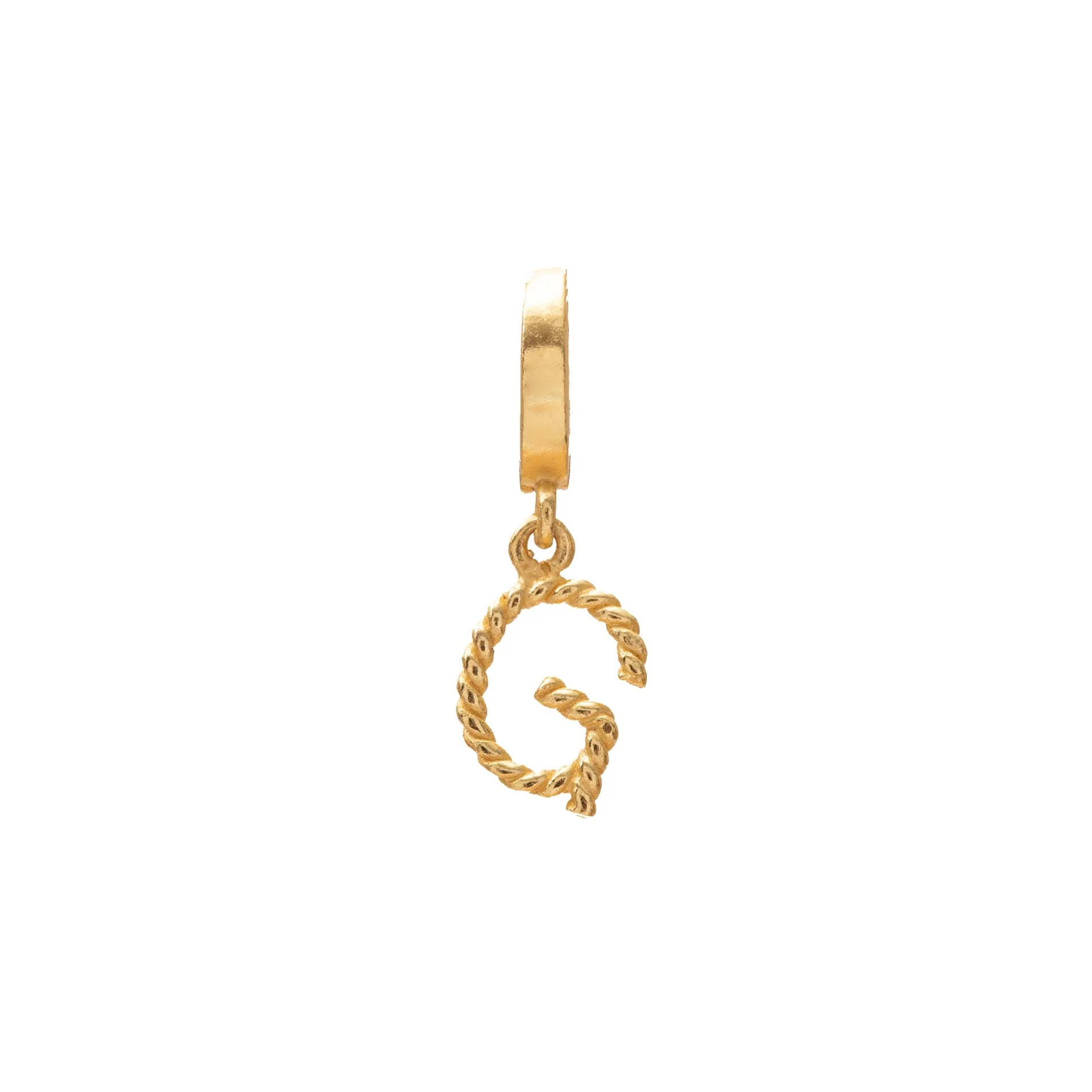 Initial small charm gold hinge pendant - Image 8