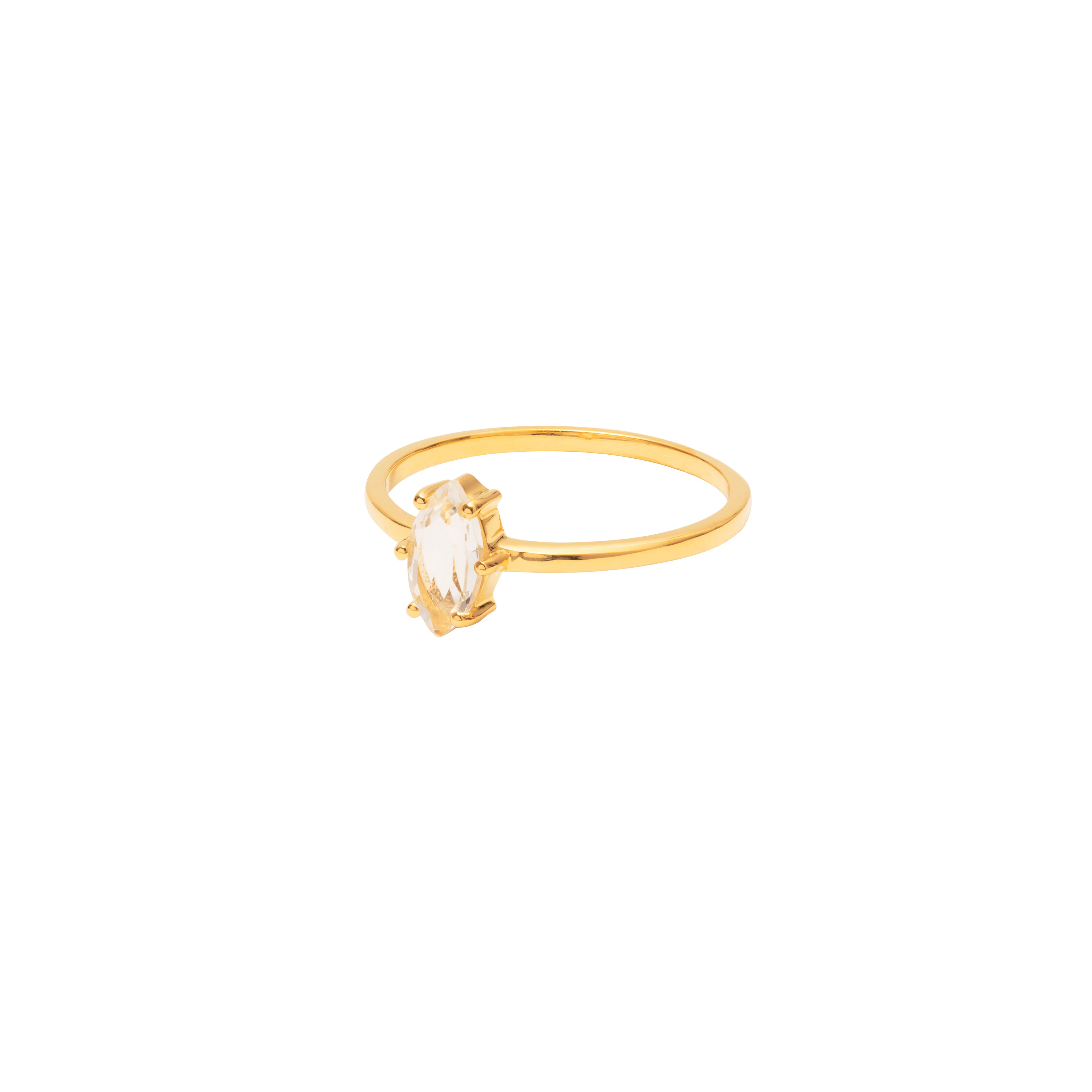 Karina marquise semi precious stone ring - Image 2