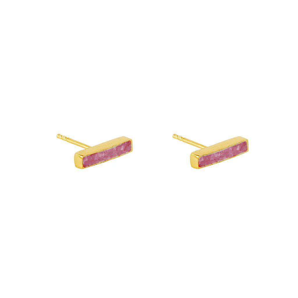 Lea semi-precious studs earrings