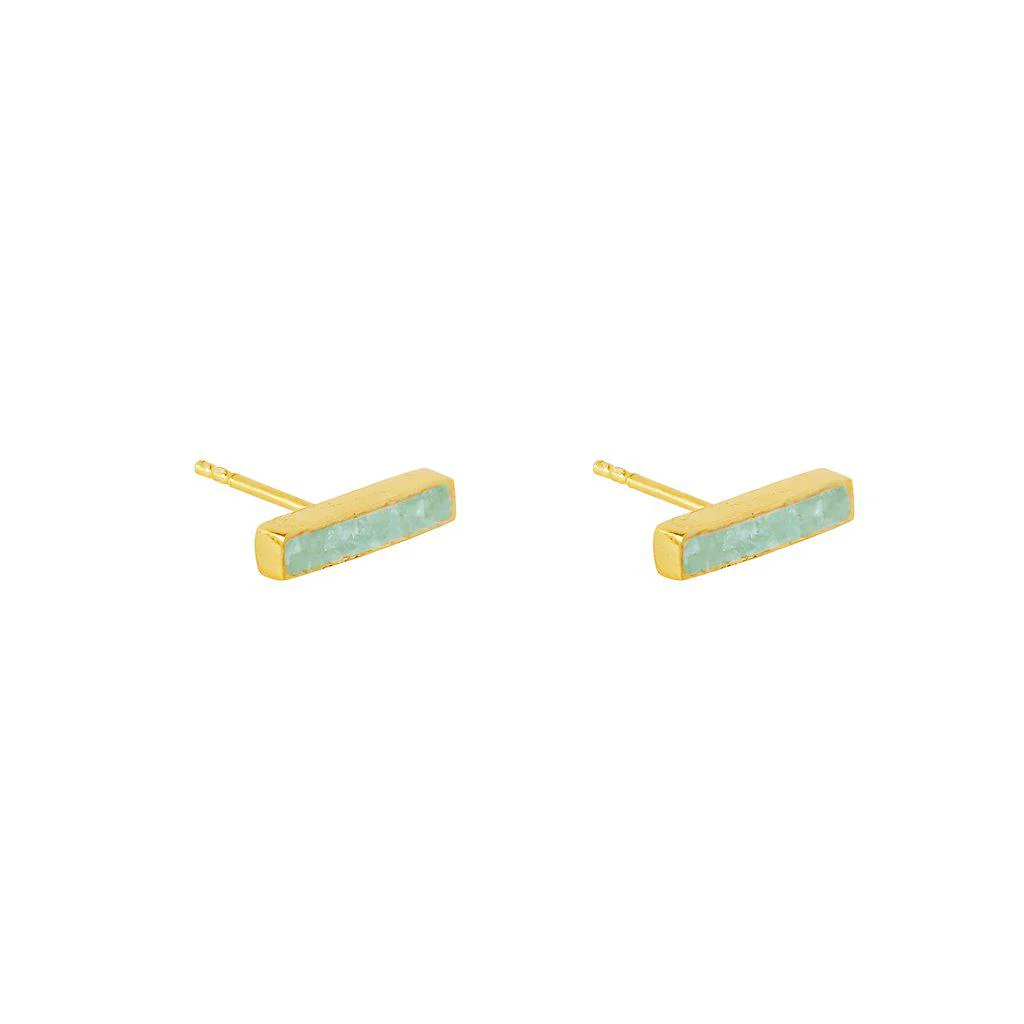 Lea semi-precious studs earrings - Image 3