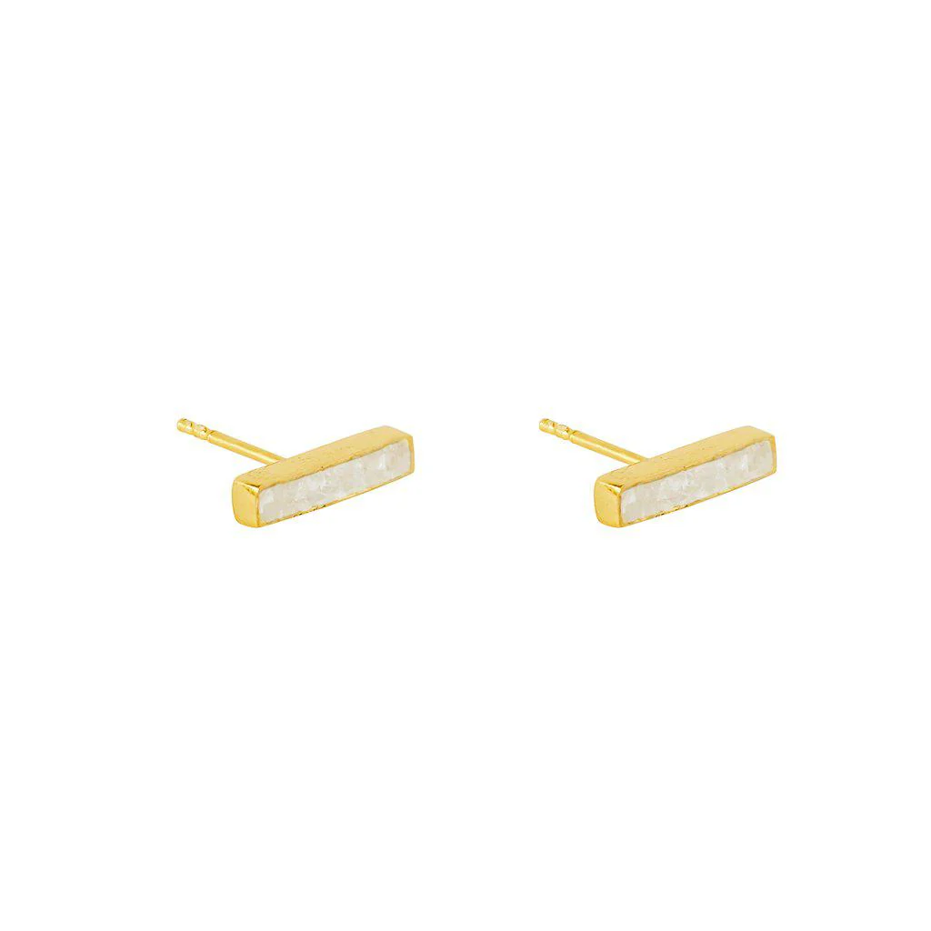 Lea semi-precious studs earrings - Image 7