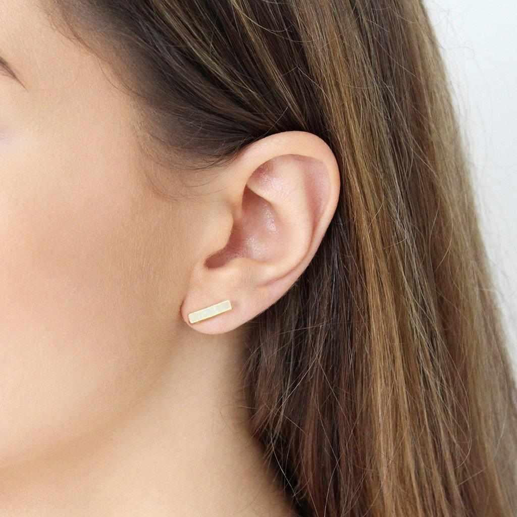Lea semi-precious studs earrings - Image 8