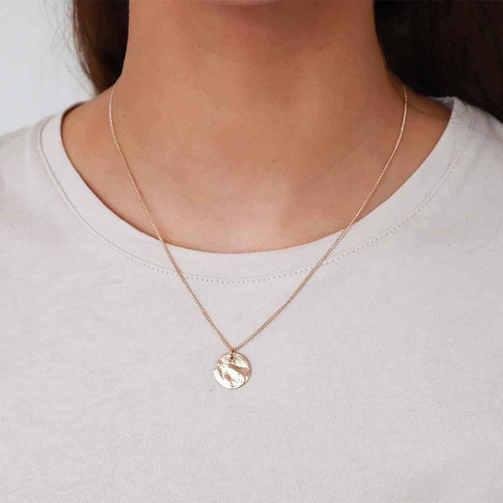 Persys rose gold disc necklace - Image 2
