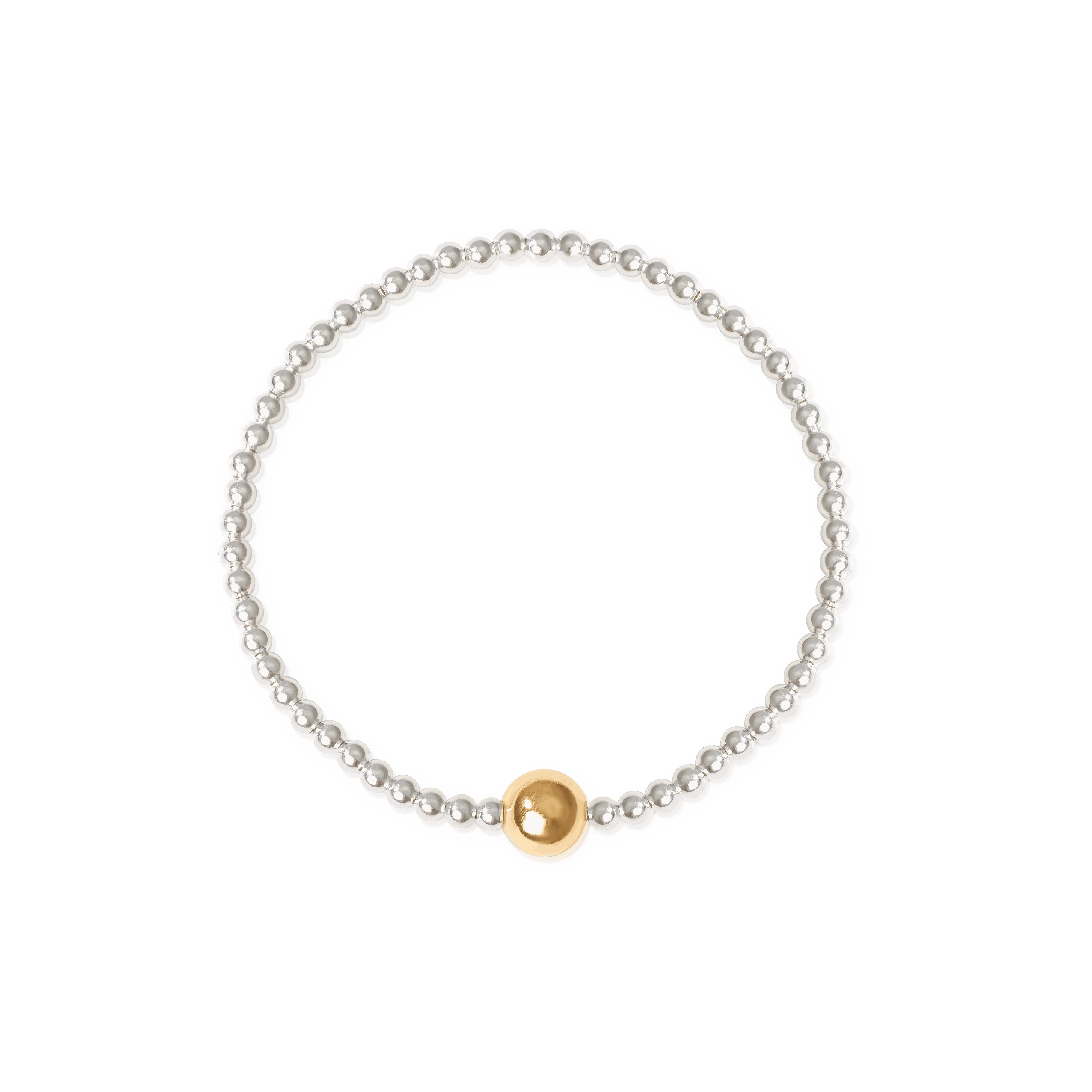 Solenne sterling silver gold filled strech bracelet