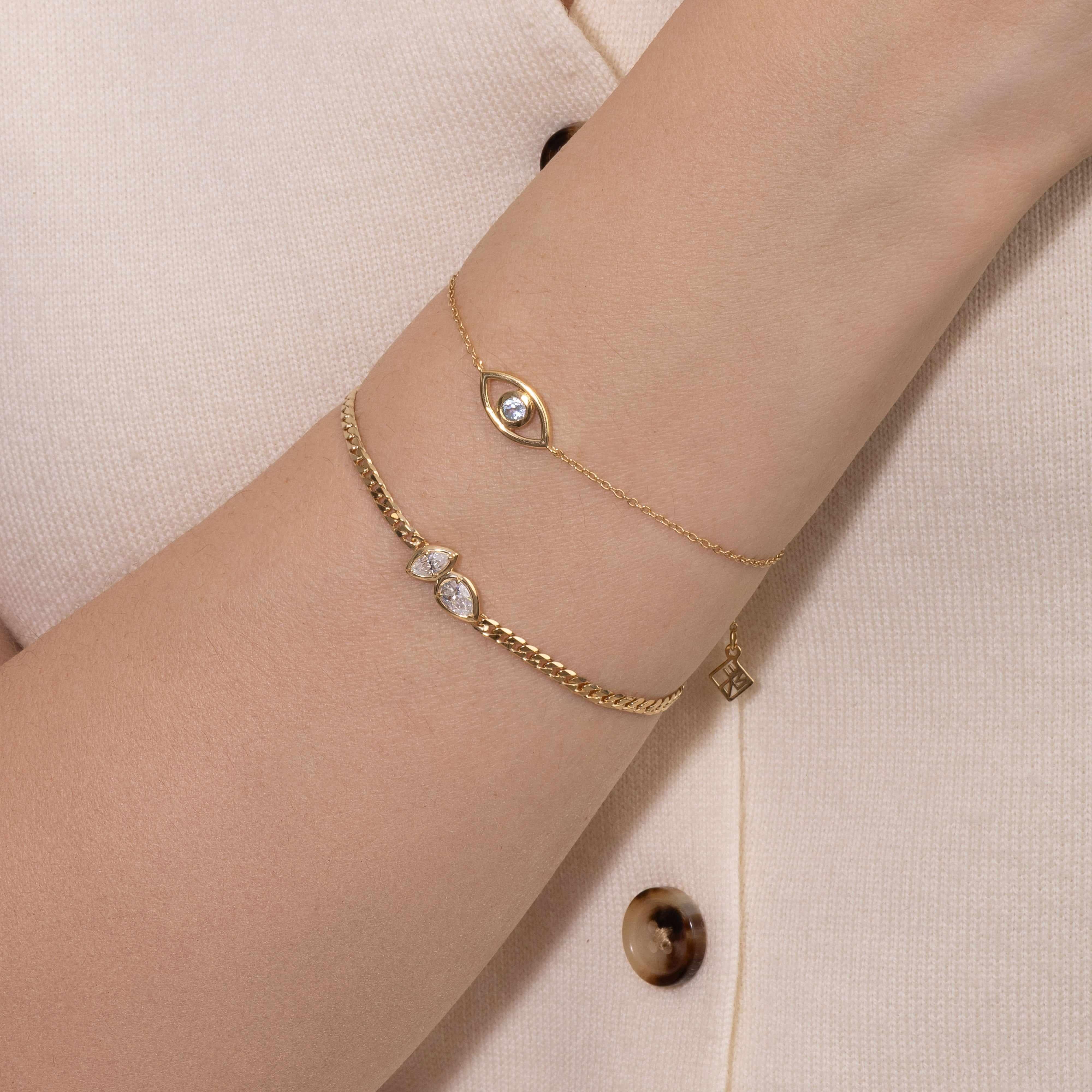 Soteria Blue Topaz Evil Eye Bracelet - Image 2