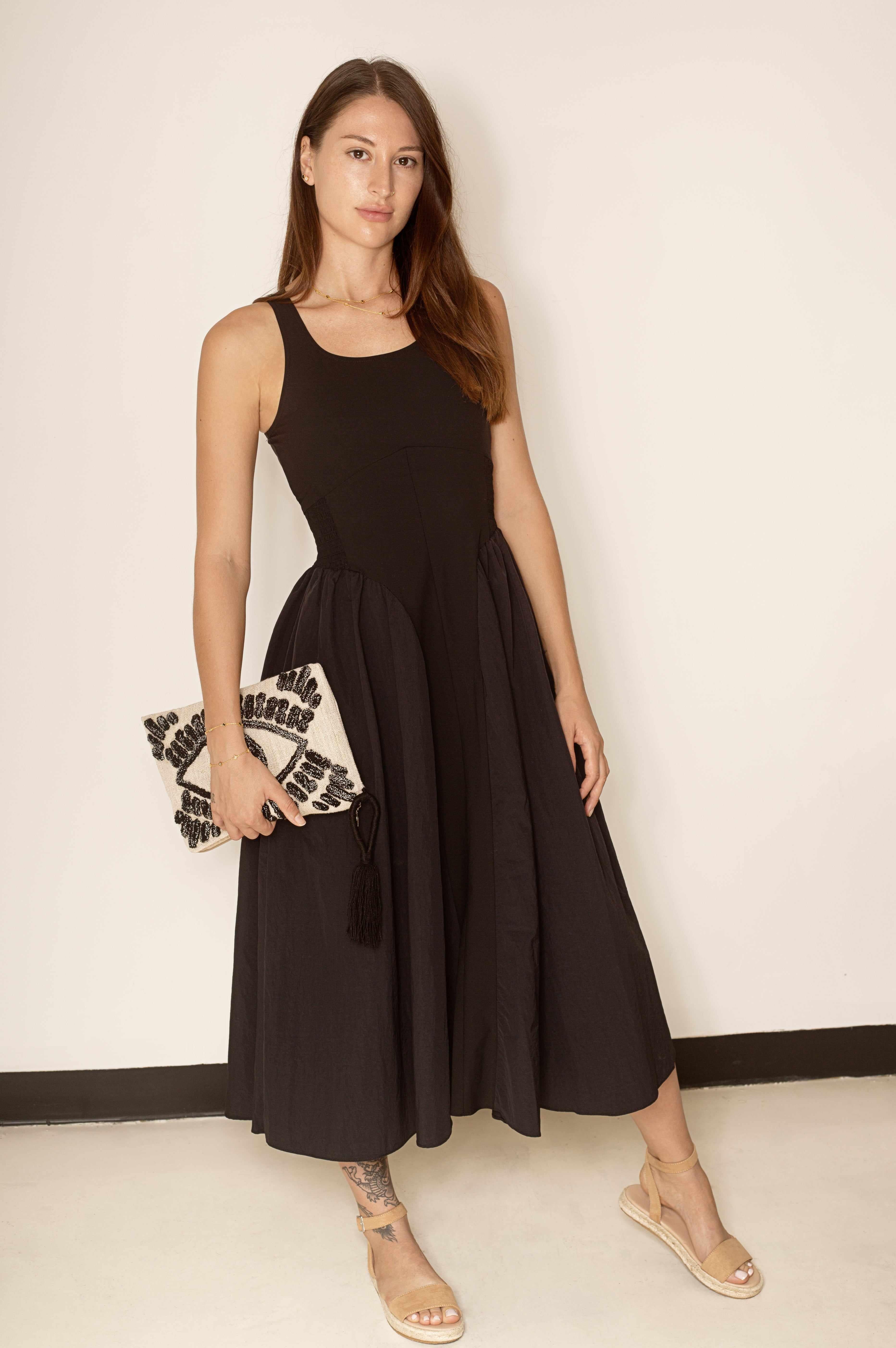 Texture Black Dress - Image 2