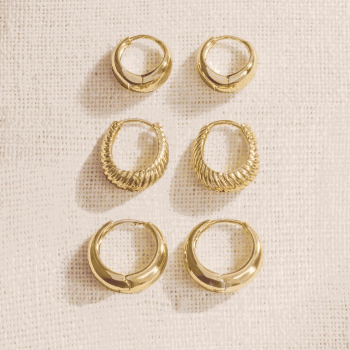 The Luxe Curve Earrings Stack - Image 2