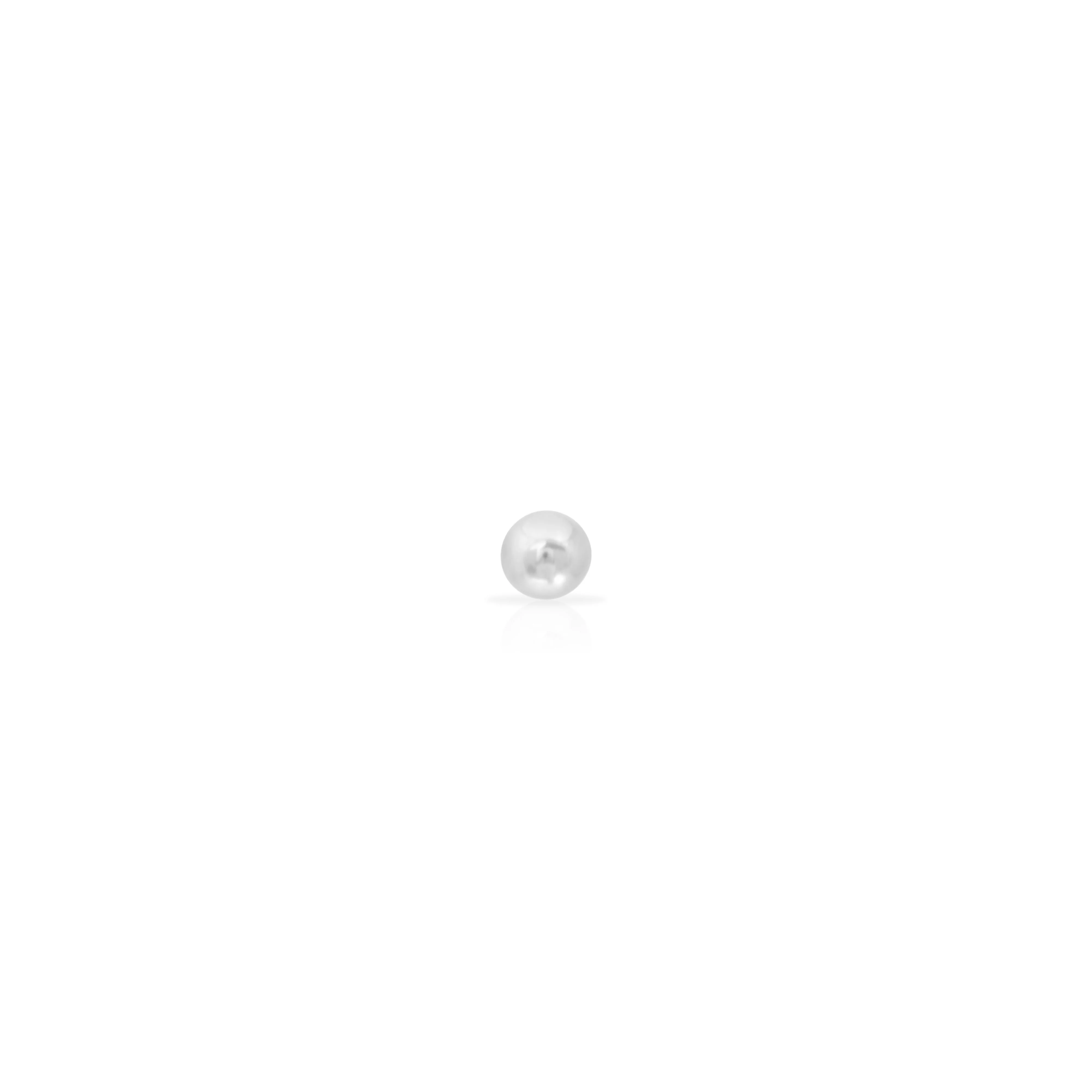 Titanium ball flat back labret bar - Image 2