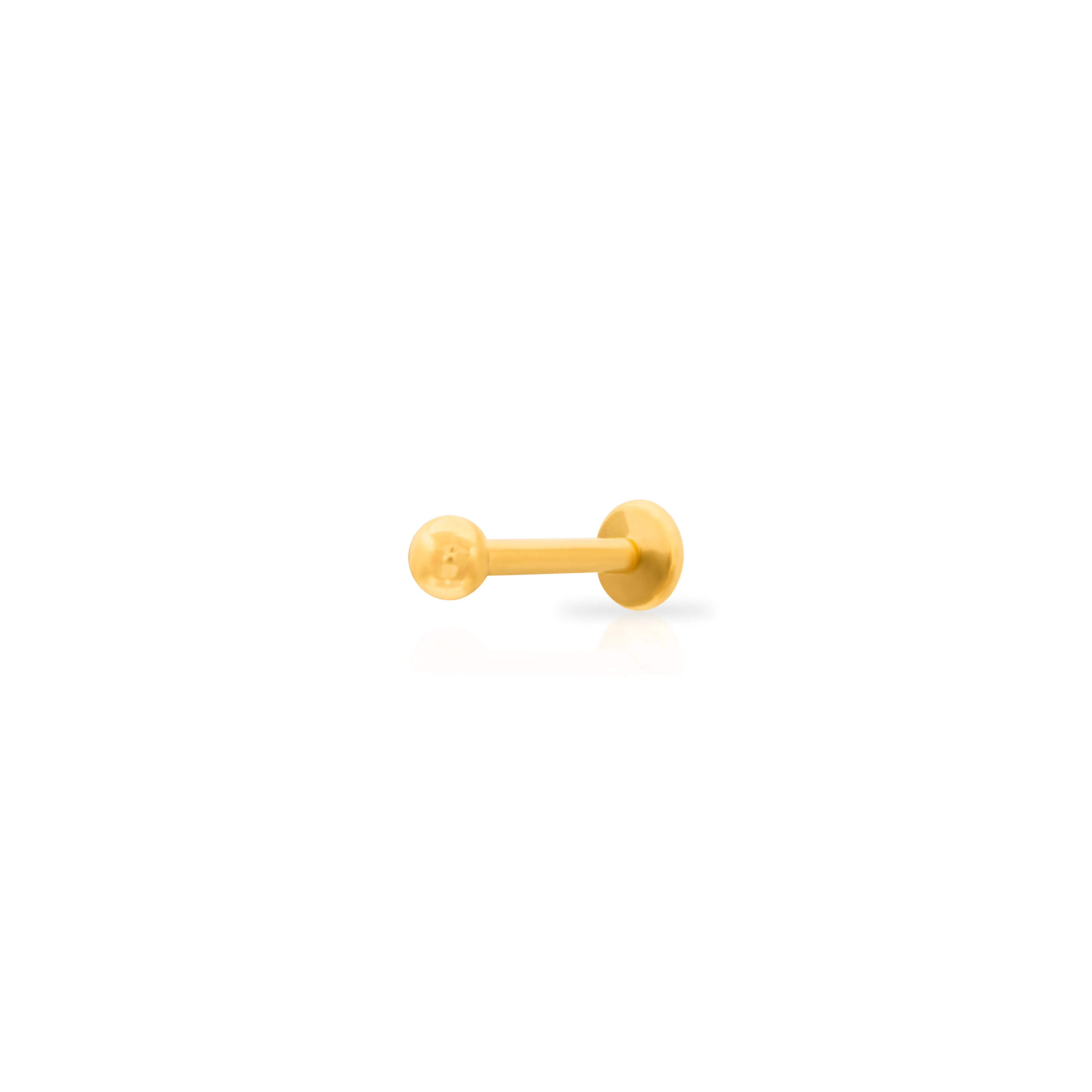 Titanium ball flat back labret bar - Image 3