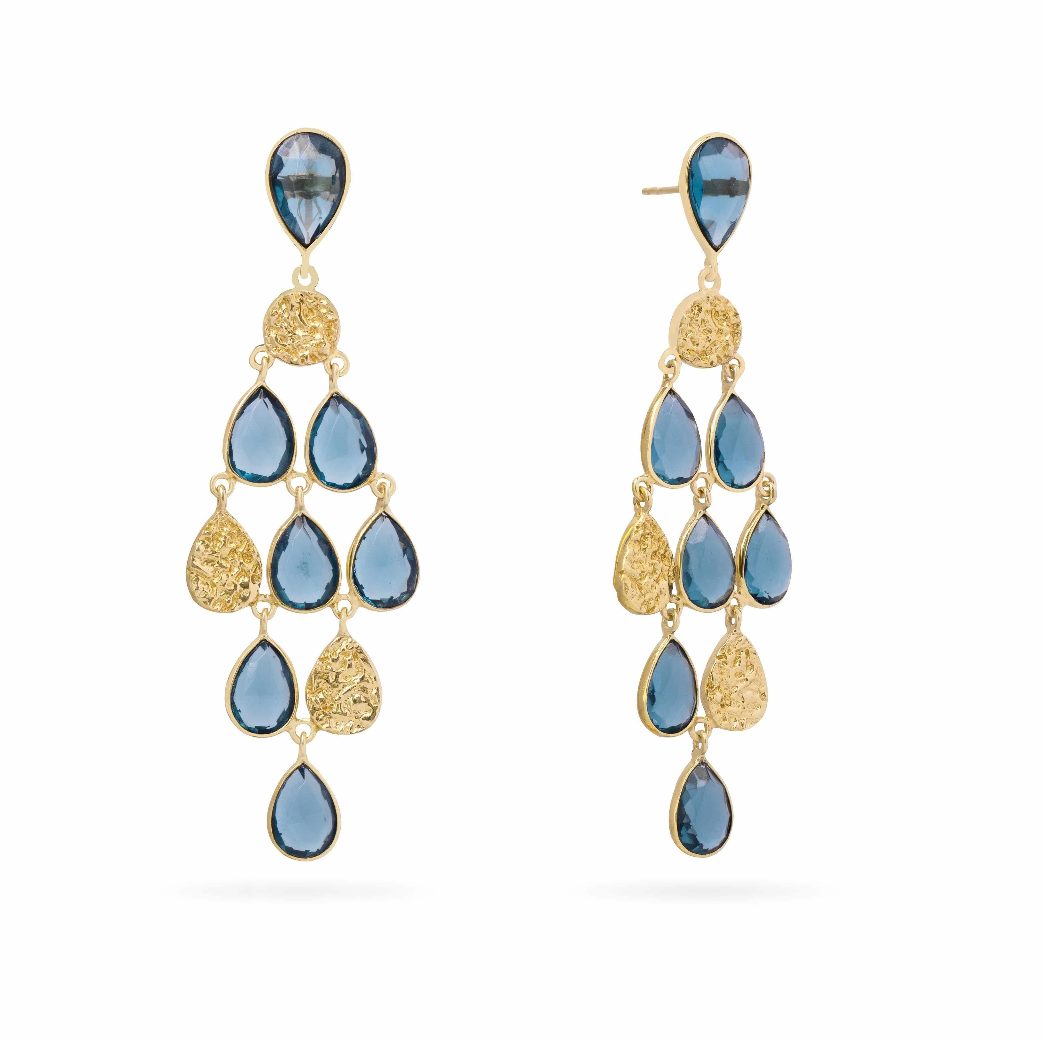 Zahra semi-precious stone earrings - Image 2